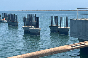 Obras en el puerto de Huelva